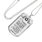 Pure Heart And Renewed Spirit Christian Faith Necklace Stainless Steel or 18k Gold Dog Tag 24" Chain-Express Your Love Gifts