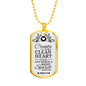 Pure Heart And Renewed Spirit Christian Faith Necklace Stainless Steel or 18k Gold Dog Tag 24" Chain-Express Your Love Gifts