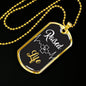 Raised To Life Romans 6:4 Baptism Christian Necklace Stainless Steel or 18k Gold Dog Tag 24" Chain - Express Your Love Gifts