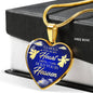 Remembrance Memorial Gift I'll Hold You Necklace Stainless Steel or 18k Gold Heart Pendant 18-22" - Express Your Love Gifts