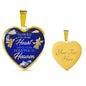 Remembrance Memorial Gift I'll Hold You Necklace Stainless Steel or 18k Gold Heart Pendant 18-22" - Express Your Love Gifts