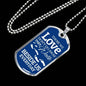 Remembrance Necklace Besides Us Stainless Steel or 18k Gold Dog Tag 24" Chain-Express Your Love Gifts