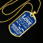 Remembrance Necklace Besides Us Stainless Steel or 18k Gold Dog Tag 24" Chain-Express Your Love Gifts
