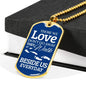 Remembrance Necklace Besides Us Stainless Steel or 18k Gold Dog Tag 24" Chain-Express Your Love Gifts