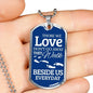 Remembrance Necklace Besides Us Stainless Steel or 18k Gold Dog Tag 24" Chain-Express Your Love Gifts