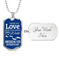 Remembrance Necklace Besides Us Stainless Steel or 18k Gold Dog Tag 24" Chain-Express Your Love Gifts