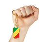 Republic Of The Congo Flag Necklace Republic Of The Congo Flag Stainless Steel or 18k Gold Dog Tag 24" - Express Your Love Gifts