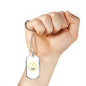 Rhode Island Flag Pendant Stainless Steel or 18k Gold Dog Tag Necklace 24" Chain - Express Your Love Gifts