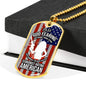 Right To Bear Arms Dog Tag Necklace Stainless Steel or 18k Gold 24" Chain 2Nd Amendment Jewelry-Express Your Love Gifts