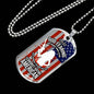 Right To Bear Arms Dog Tag Necklace Stainless Steel or 18k Gold 24" Chain 2Nd Amendment Jewelry-Express Your Love Gifts