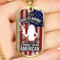 Right To Bear Arms Dog Tag Necklace Stainless Steel or 18k Gold 24" Chain 2Nd Amendment Jewelry-Express Your Love Gifts