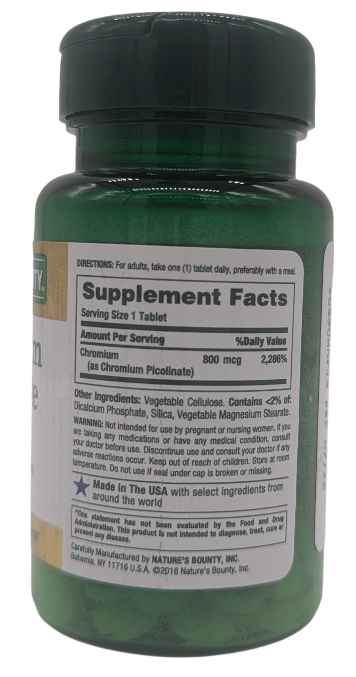 Nature's Bounty Mega Chromium Picolinate 800 mcg Tablets, 50 Count, 2-Pack-Express Your Love Gifts