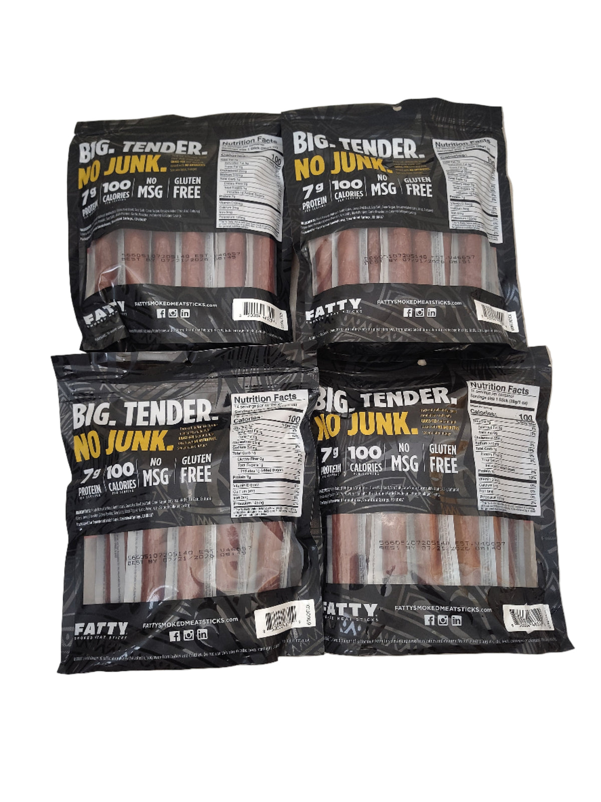 4-Pack Fatty Original Minis Smoked Meat Sticks - 14-Stick Bags-Express Your Love Gifts