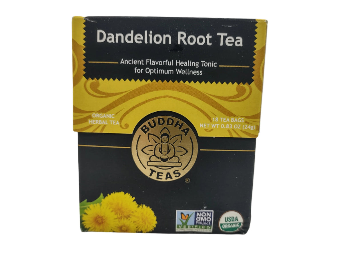 Buddha Teas Organic Dandelion Root Tea – Caffeine-Free, Kosher, Non-GMO, 54 Bleach-Free Tea Bags (Pack of 3)-Express Your Love Gifts