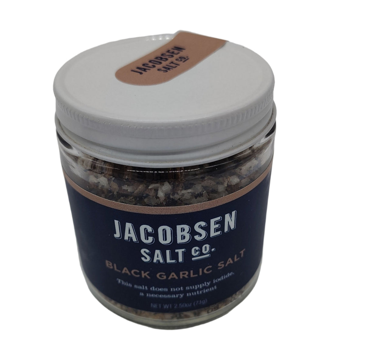 Jacobsen Salt Co. Black Garlic Infused Kosher Salt, 2.5 oz, Hand-Harvested from Oregon-Express Your Love Gifts