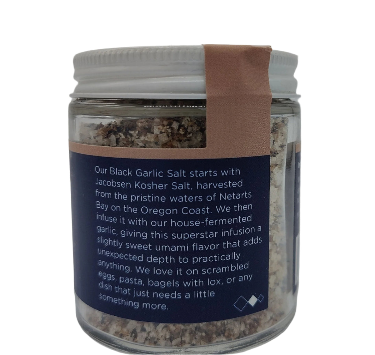 Jacobsen Salt Co. Black Garlic Infused Kosher Salt, 2.5 oz, Hand-Harvested from Oregon-Express Your Love Gifts