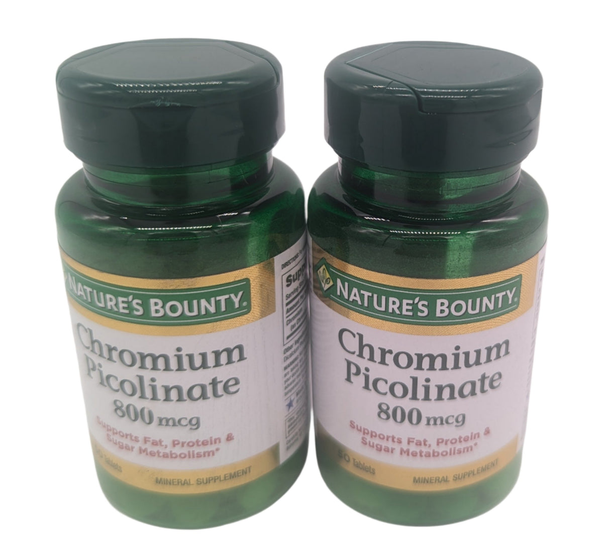 Nature's Bounty Mega Chromium Picolinate 800 mcg Tablets, 50 Count, 2-Pack-Express Your Love Gifts