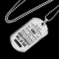 Romans 12 :2 Will of God Necklace Stainless Steel or 18k Gold Dog Tag 24" Chain-Express Your Love Gifts