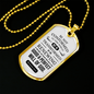 Romans 12 :2 Will of God Necklace Stainless Steel or 18k Gold Dog Tag 24" Chain-Express Your Love Gifts