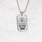 Romans 12 :2 Will of God Necklace Stainless Steel or 18k Gold Dog Tag 24" Chain-Express Your Love Gifts
