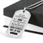 Romans 12 :2 Will of God Necklace Stainless Steel or 18k Gold Dog Tag 24" Chain-Express Your Love Gifts