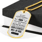 Romans 12 :2 Will of God Necklace Stainless Steel or 18k Gold Dog Tag 24" Chain-Express Your Love Gifts