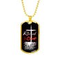Rooted In Christ Necklace Stainless Steel or 18k Gold Dog Tag 24" Chain - Express Your Love Gifts