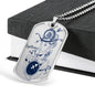 Sagittarius Constellation Transparent Necklace Dog Tag Stainless Steel or 18k Gold 24" Chain - Express Your Love Gifts