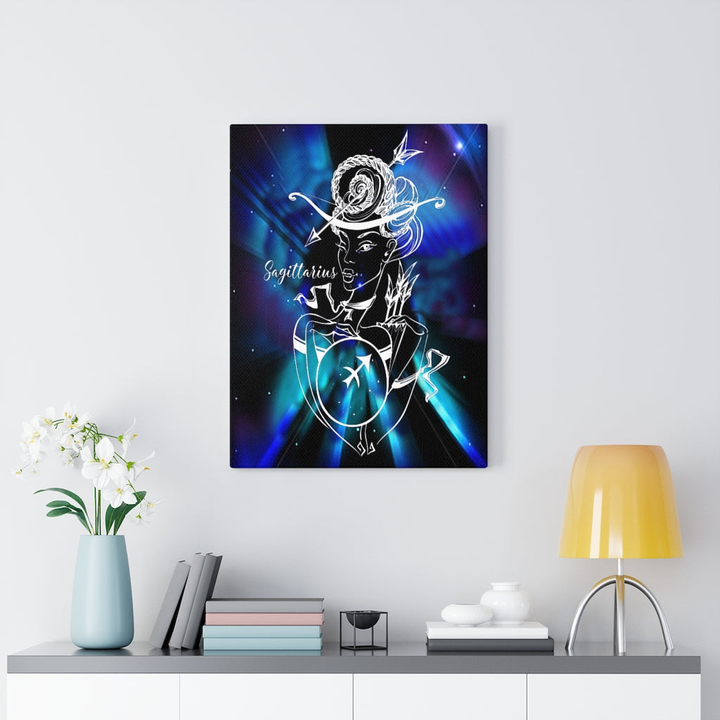 Sagittarius Zodiac Horoscope Sign Constellation Canvas Print Astrology Home Decor Ready to Hang Artwork - Express Your Love Gifts