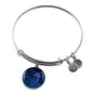 Sagittarius Zodiac Sign Blue Night Stainless Steel or 18k Gold Circle Bangle Bracelet - Express Your Love Gifts