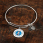 Sagittarius Zodiac Sign Stainless Steel or 18k Gold Circle Bangle Bracelet - Express Your Love Gifts