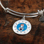 Sagittarius Zodiac Sign Stainless Steel or 18k Gold Circle Bangle Bracelet - Express Your Love Gifts