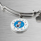 Sagittarius Zodiac Sign Stainless Steel or 18k Gold Circle Bangle Bracelet - Express Your Love Gifts