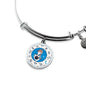 Sagittarius Zodiac Sign Stainless Steel or 18k Gold Circle Bangle Bracelet - Express Your Love Gifts