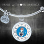 Sagittarius Zodiac Sign Stainless Steel or 18k Gold Circle Bangle Bracelet - Express Your Love Gifts