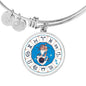 Sagittarius Zodiac Sign Stainless Steel or 18k Gold Circle Bangle Bracelet - Express Your Love Gifts
