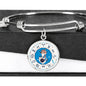 Sagittarius Zodiac Sign Stainless Steel or 18k Gold Circle Bangle Bracelet - Express Your Love Gifts