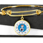 Sagittarius Zodiac Sign Stainless Steel or 18k Gold Circle Bangle Bracelet - Express Your Love Gifts