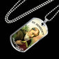 Saint Benedict Catholic Necklace Stainless Steel or 18k Gold Dog Tag 24" Chain-Express Your Love Gifts