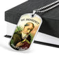 Saint Benedict Catholic Necklace Stainless Steel or 18k Gold Dog Tag 24" Chain-Express Your Love Gifts