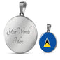 Saint Lucia Flag Necklace Saint Lucia Flag Stainless Steel or 18k Gold 18-22" - Express Your Love Gifts