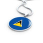 Saint Lucia Flag Necklace Saint Lucia Flag Stainless Steel or 18k Gold 18-22" - Express Your Love Gifts