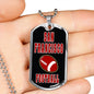 San Francisco Fan Football Necklace Dog Tag Stainless Steel or 18k Gold 24" Chain - Express Your Love Gifts