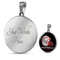 San Francisco Football Fan Circle Necklace Stainless Steel or 18k Gold 18-22" - Express Your Love Gifts