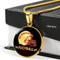 San Francisco Football Fan Circle Necklace Stainless Steel or 18k Gold 18-22" - Express Your Love Gifts