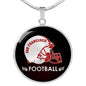 San Francisco Football Fan Circle Necklace Stainless Steel or 18k Gold 18-22" - Express Your Love Gifts