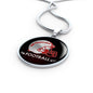 San Francisco Football Fan Circle Necklace Stainless Steel or 18k Gold 18-22" - Express Your Love Gifts