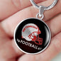 San Francisco Football Fan Circle Necklace Stainless Steel or 18k Gold 18-22" - Express Your Love Gifts