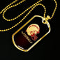 San Francisco Football Fan Dog Tag Stainless Steel or 18k Gold 24" Chain - Express Your Love Gifts