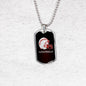 San Francisco Football Fan Dog Tag Stainless Steel or 18k Gold 24" Chain - Express Your Love Gifts